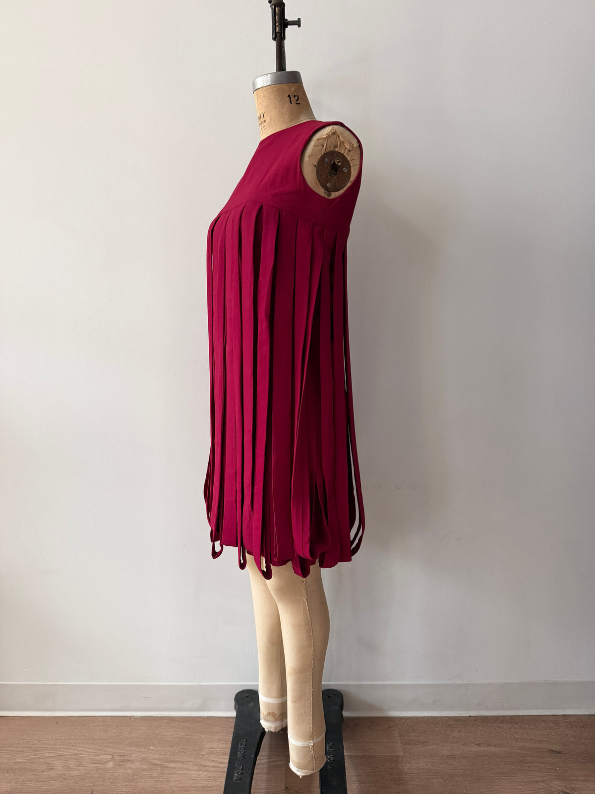 1960s Vintage Handmade Epic Car Wash Dress Recreation of 60s Pierre Cardin Dance Dress
