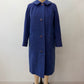 1950s Vintage Purple and Teal Wool Dress Swing Coat
