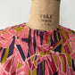 1960s Vintage Mod Abstract Print Shattering Glass A-line Dress