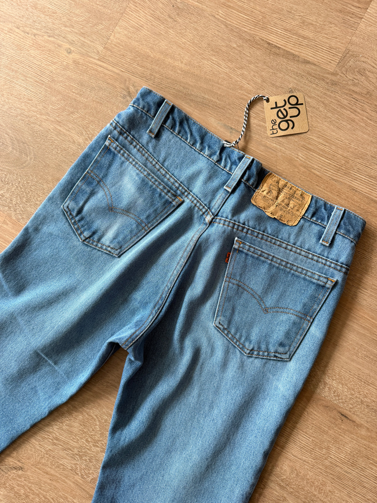 1970s Vintage Levi's Orange Tab Straight Leg Jeans - 34" x 26"