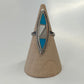 1970s Vintage Turquoise  and Mother of Pearl Inlay Ring - Size 5.5