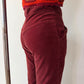1970s Vintage Soft Brick Red Corduroy Pants by "Rhythm and Blues" - 26"
