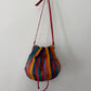 1980s Vintage Hot Air Balloon Leather Pouch Crossbody Purse by Brio!