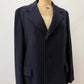 1960s Vintage Pure 100% Mongolian Cashmere Navy Blue Dress Coat