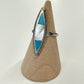1970s Vintage Turquoise  and Mother of Pearl Inlay Ring - Size 5.5