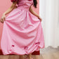 1980s Vintage Pink Ruffles and Bows Princess Dress