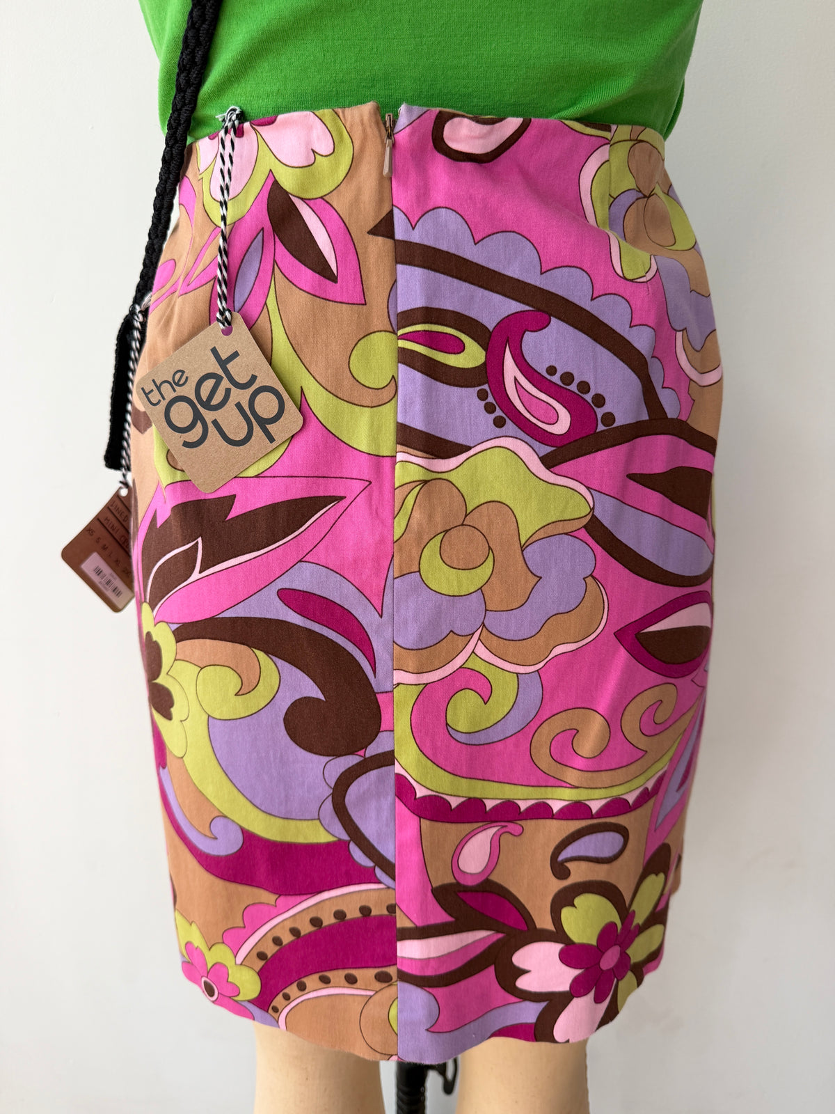 Early 2000s Y2K Vintage Pucci Vibes Mini Skirt