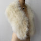 1940s - 1950s Vintage White Maribou Feather Capelet Wrap Old Hollywood Style OSMF