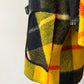 1960s Yellow Plaid Buckle Poncho Capelette by King of the Ponchos