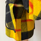 1960s Yellow Plaid Buckle Poncho Capelette by King of the Ponchos