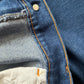 1970s Vintage Orange Tab Dark Wash 481 Levi's for Men Denim Jeans