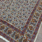 1970s Vintage Indian Cotton Hand Block Printed Uncut Fabric Yardage - Red / Yellow / Blue / Paisley - 98" x 64" (#5)