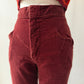 1970s Vintage Soft Brick Red Corduroy Pants by "Rhythm and Blues" - 26"