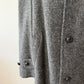1960s Vintage Gray Harris Tweed Scottish Wool Coat