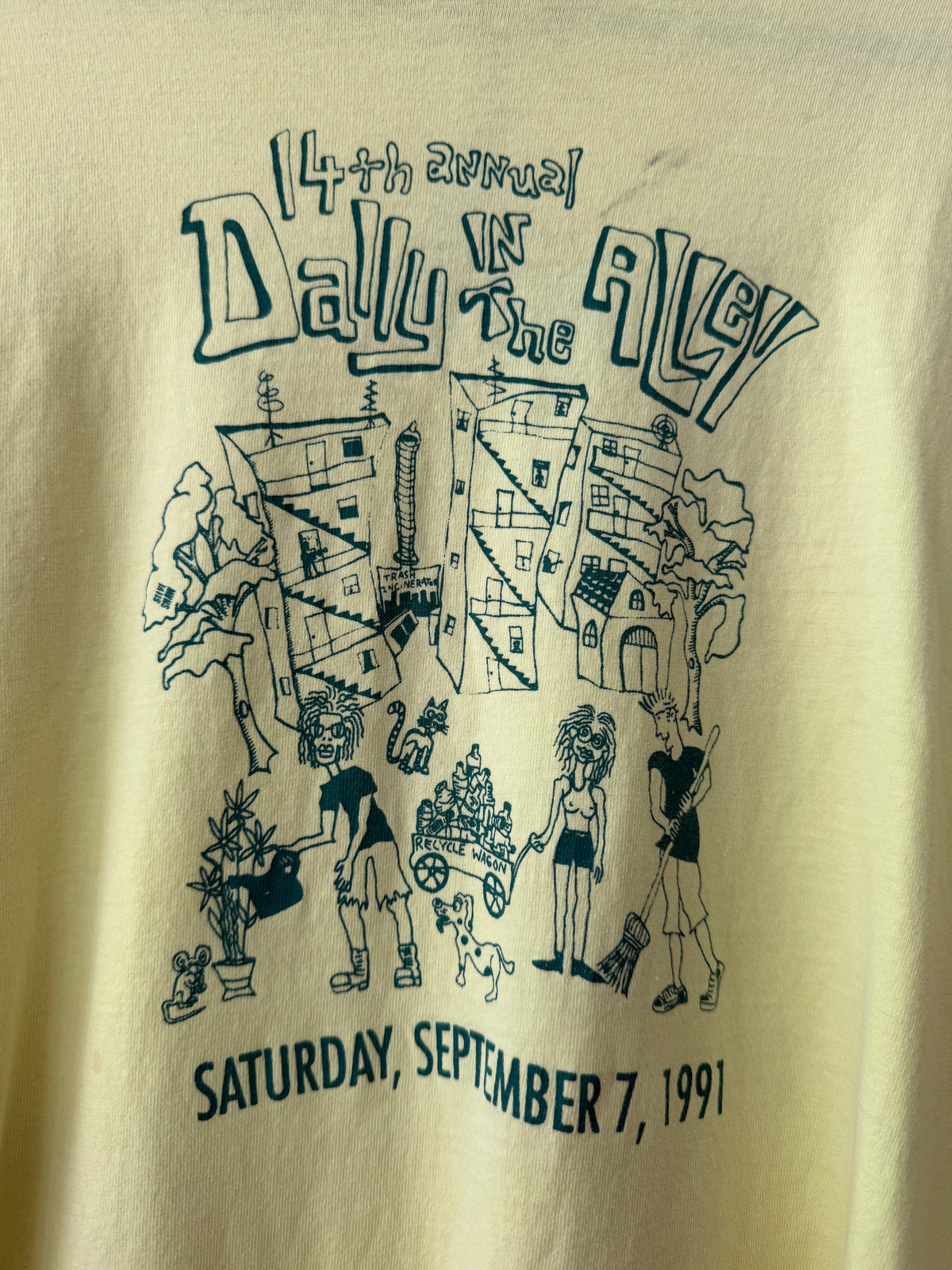 1991 Vintage Dally in the Alley Detroit T-shirt