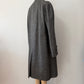 1960s Vintage Gray Harris Tweed Scottish Wool Coat