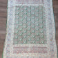 1970s Vintage Indian Cotton Hand Block Printed Uncut Fabric Yardage - 100" x 66" (#11)