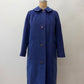 1950s Vintage Purple and Teal Wool Dress Swing Coat