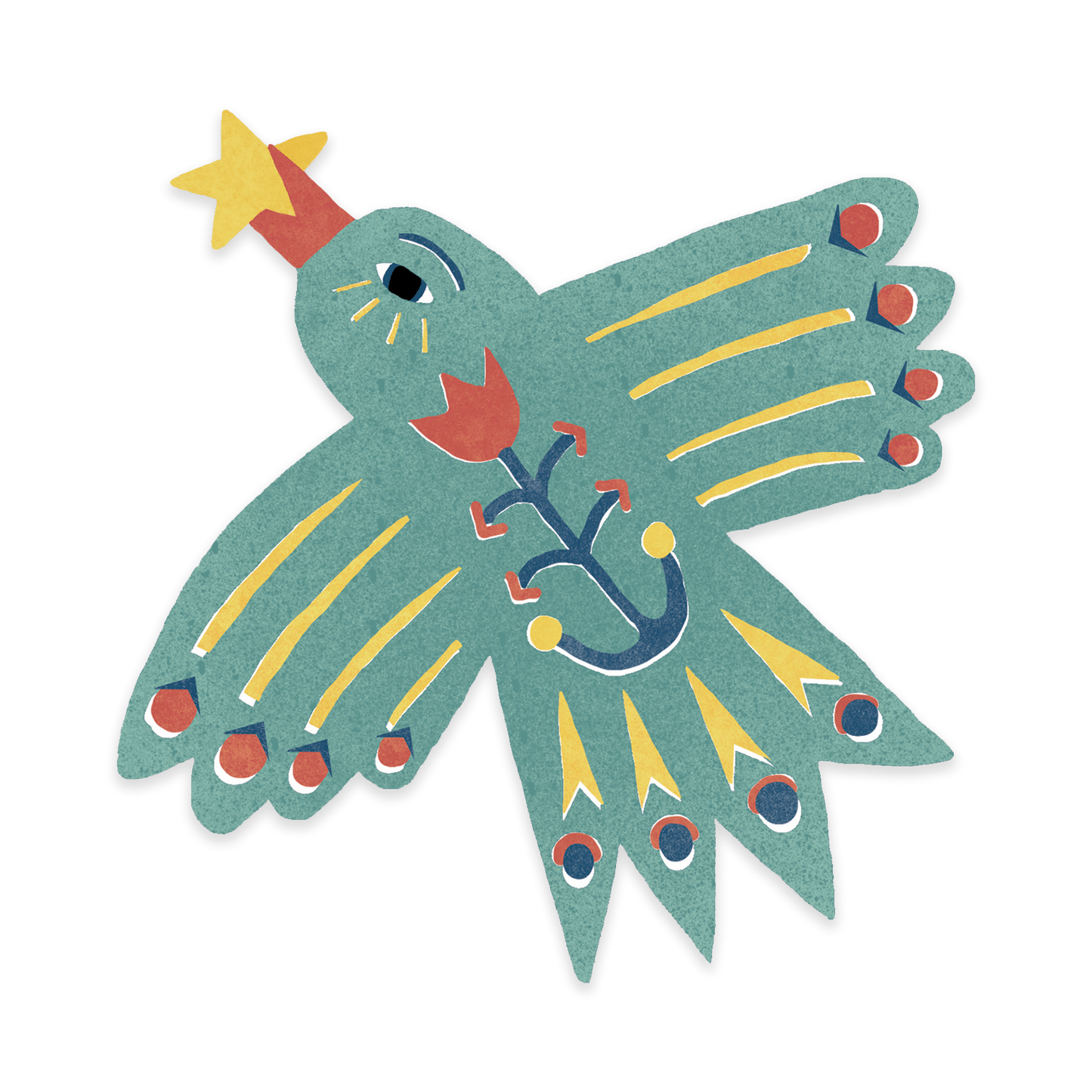 Star Bird Sticker | Isatopia