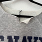 1970s Vintage Heathered Grey U.S. Navy Cut-off Raglan Short Sleeved Crewneck Sweatshirt