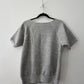 1970s Vintage Heathered Grey U.S. Navy Cut-off Raglan Short Sleeved Crewneck Sweatshirt