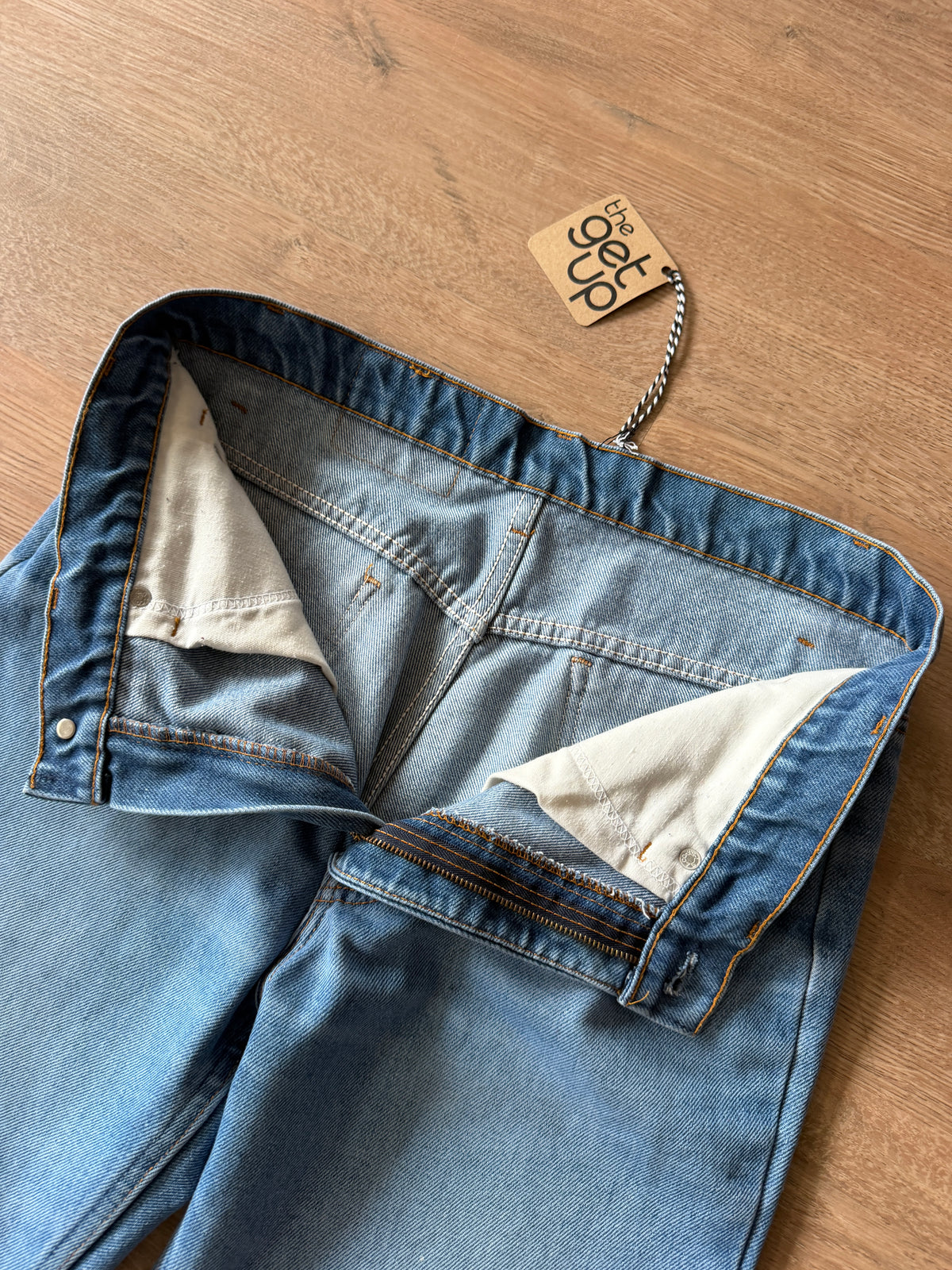 1970s Vintage Levi's Orange Tab Straight Leg Jeans - 34" x 26"