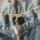 1970s Vintage Orange Tab Light Wash Levi's Jeans - 34" x 34"