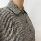 1950s Vintage Grey Wool Bouclé Tweed Cropped Jacket
