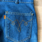 1970s Vintage Orange Tab Dark Wash 481 Levi's for Men Denim Jeans