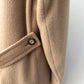 1970s Vintage Wide Lapel Lakeland Camel Wool Dress Coat