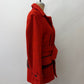 1950s Vintage Hudson Bay Red and Back Point Stripe Blanket Jacket Coat