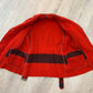 1950s Vintage Hudson Bay Red and Back Point Stripe Blanket Jacket Coat