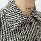 1950s Vintage Grey Wool Bouclé Tweed Cropped Jacket