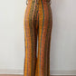 1960s Vintage Handmade Groovy Tapestry Bellbottom Pants - 32" x 28"