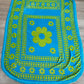 Late 1960s - early 1970s Vintage Sunflower by Cannon Bedspread Tapestry Blanket - Full Size