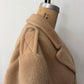 1970s Vintage Wide Lapel Lakeland Camel Wool Dress Coat