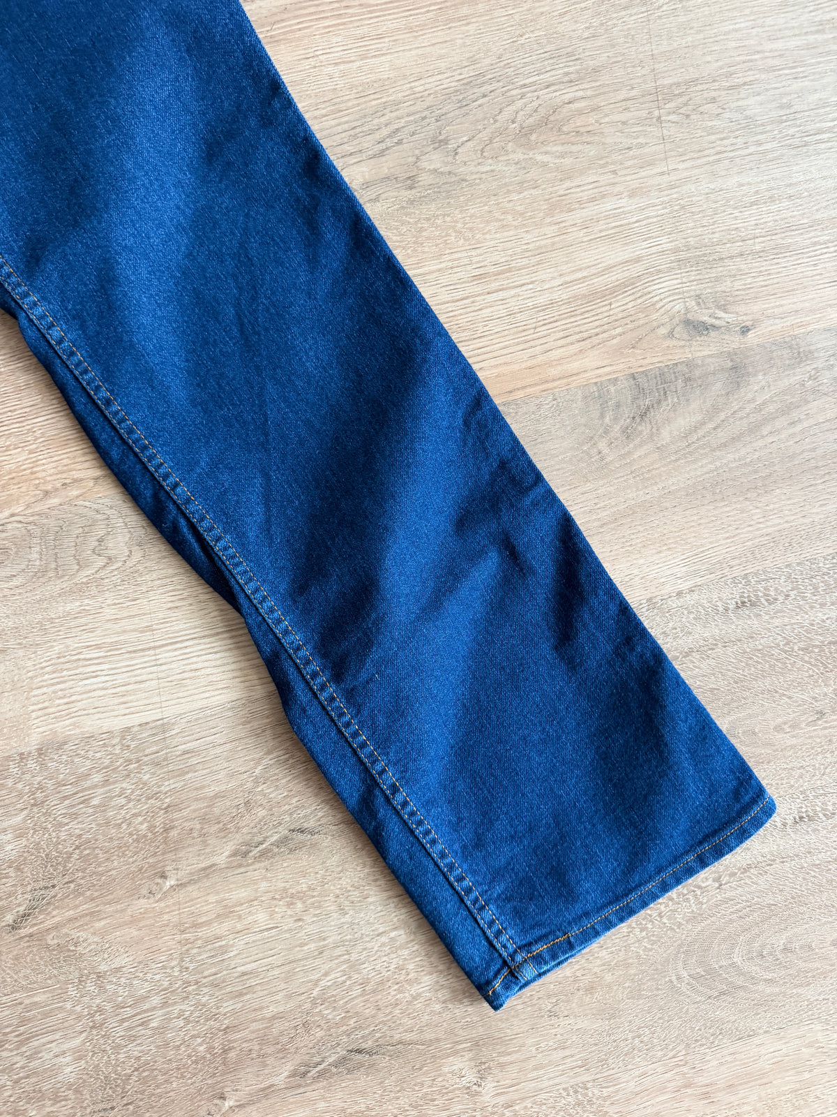 1970s Vintage Orange Tab Dark Wash 481 Levi's for Men Denim Jeans