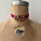 Early 1900s Antique Vintage Victorian Lover's Knot Brooch Choker or Pendant Necklace