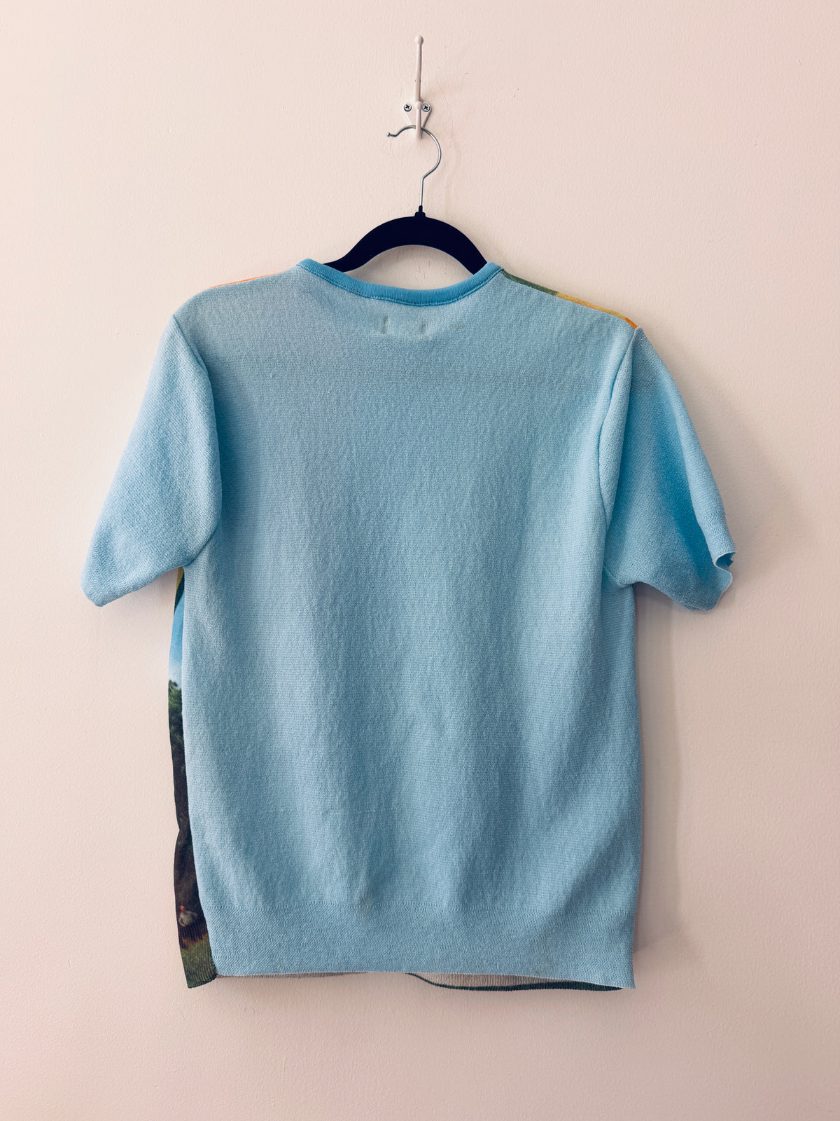 1970s - 1980s Vintage Hot Air Balloon Photorealist Print Shirt