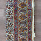 1970s Vintage Indian Cotton Hand Block Printed Uncut Fabric Yardage - Red / Yellow / Blue / Paisley - 98" x 64" (#5)