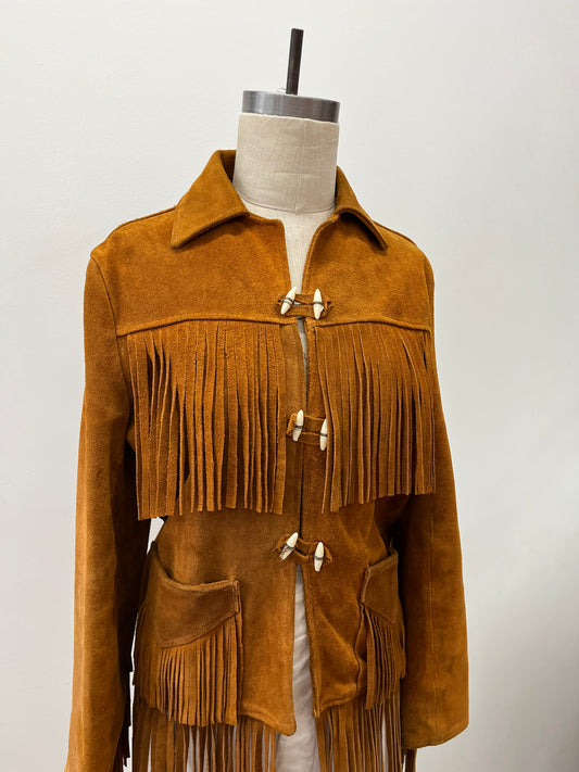 1970's Stunning Suede Fringe Jacket