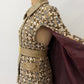 1960s Vintage Mod Wool Chain Belted Capelette Coat with Cape Over