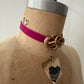 Early 1900s Antique Vintage Victorian Lover's Knot Brooch Choker or Pendant Necklace