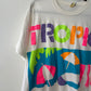 1990s Vintage Neon Tropic Beach T-Shirt - Made in Ireland