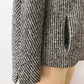 1950s Vintage Grey Wool Bouclé Tweed Cropped Jacket
