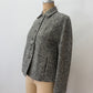 1950s Vintage Grey Wool Bouclé Tweed Cropped Jacket