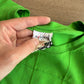 1990s Vintage Bright Green Square Patchwork Top Tee Shirt