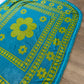 Late 1960s - early 1970s Vintage Sunflower by Cannon Bedspread Tapestry Blanket - Full Size