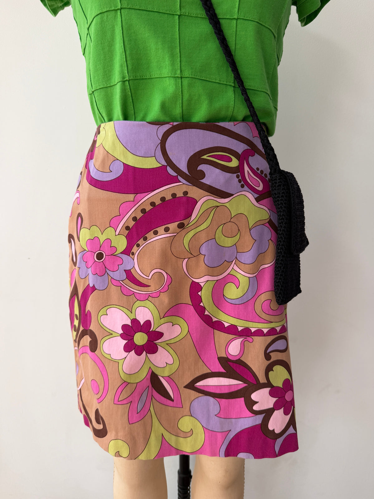 Early 2000s Y2K Vintage Pucci Vibes Mini Skirt