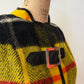1960s Yellow Plaid Buckle Poncho Capelette by King of the Ponchos